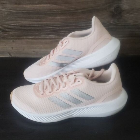 New Adidas Run Falcon Womens Sneakers Size 8 Running Lightweight Reflective Pink - Picture 2 of 10